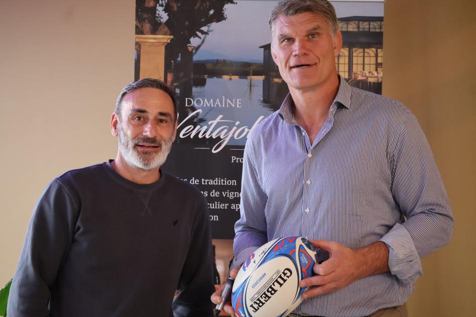 Fabien Pelous présent à L'Orangeraie